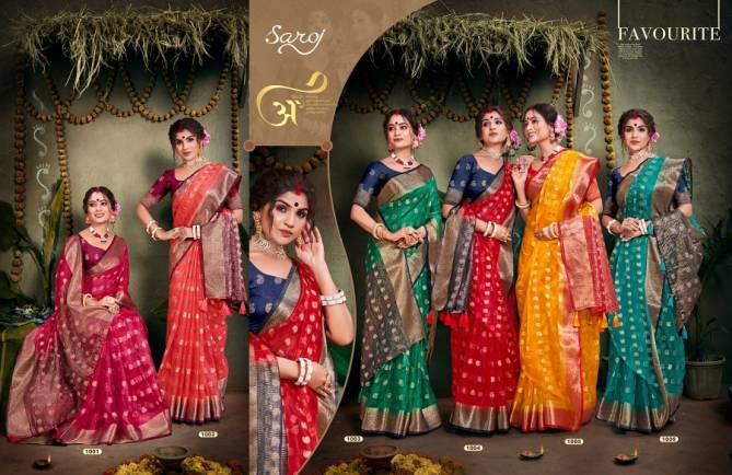 Saroj Jharna Vol 2 Soft Organza Party Wear Sarees Catalog
